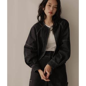 ジャケット Gジャン 配色ステッチ デニムジャケット