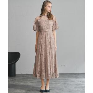 GIRL DRESS FOR NOW ドレス サテンフィット・フレア ミモレ丈 結婚式