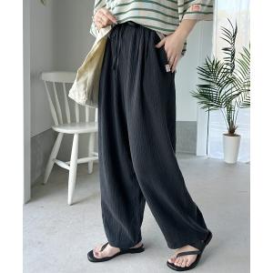 パンツ 「JaVa ジャバコラボ」軽やか＆リラクシー。綿100%楊柳サーカスパンツ レディース