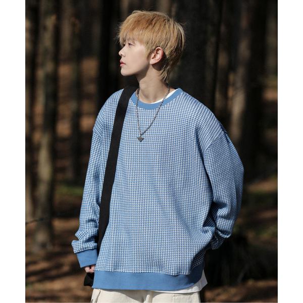 セーター ニット 「neos -addictive design-」ビッグシルエット ワッフル クル...