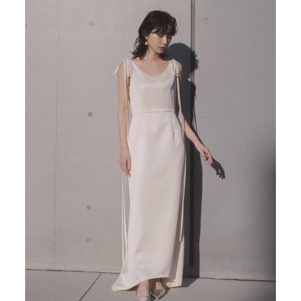 パーティードレス ドレス サテンリボンドレス「white collection」