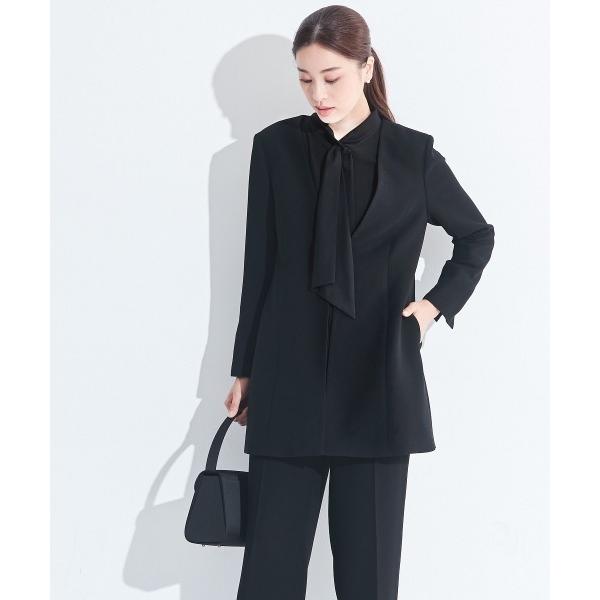 セットアップ 喪服・礼服｜日本製生地｜洗える｜防しわ（イージーケア）｜3点セット｜ロング丈ジャケット...