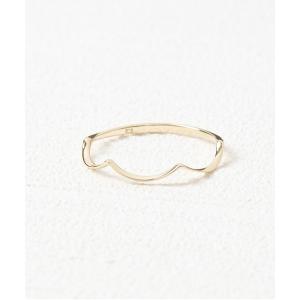 K18 ハーフ 透かし アラベスク ピンクゴールド リング 18金 18k