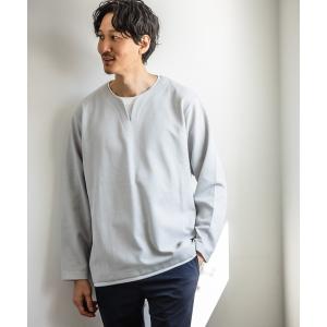 tシャツ Tシャツ キーネックレイヤード/長袖/163597
