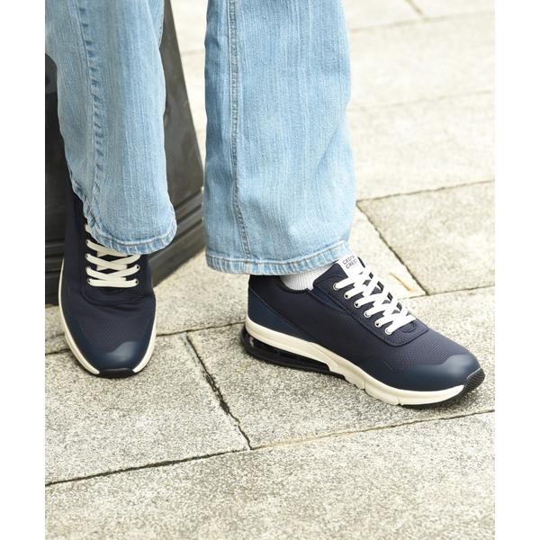 スニーカー スパットシューズ（エア入りソールタイプ）防水 手を使わずに履ける 「24.5cm〜28....