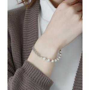 ete（エテ） ブレスレット 「レイヤード」 K10YG パール ステーション