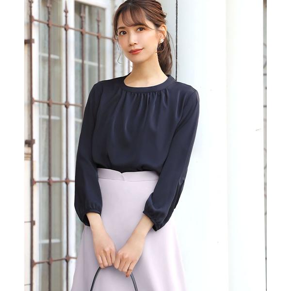 ブラウス シャツ フロントギャザーブラウス オフィス ビジネス フォーマル セレモニー 卒業式 卒園...