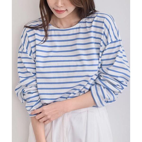 tシャツ ボーダーロンＴ レディース
