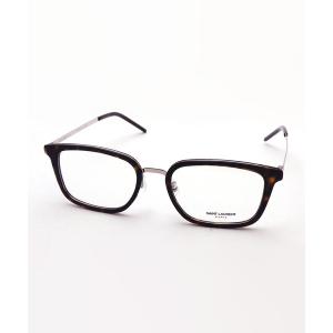 伊達メガネ メガネ 眼鏡 「SAINT LAURENT/サンローラン」スクエア メガネ SL452F SLIM 002 メンズ レディース