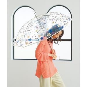 傘 「ビニール傘」刺繍風アンブレラ 雨傘 長傘 Wpc. レディース