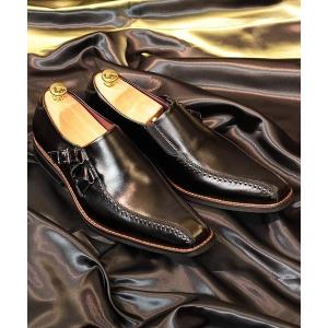 スリッポン 本革ビジネスシューズ 流れモカ ウイングチップ ストレートチップ メンズ