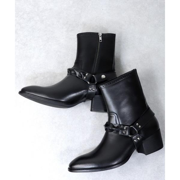 ブーツ RED COVER / 本革サイドジップヒールアップリングブーツ メンズ