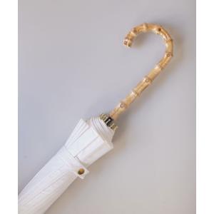 傘 「 ammy. / エイミードット 」 シンプルカラー バンブーハンドル 長傘 レディース メンズ