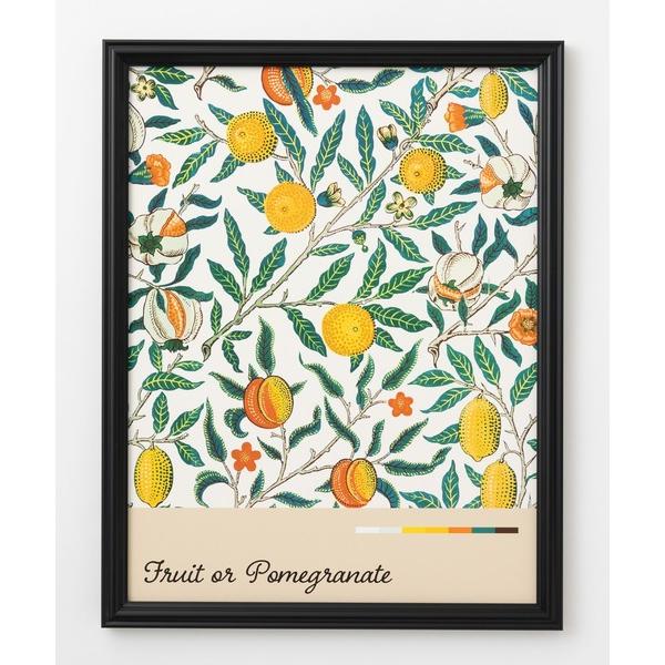 ポスター ジークレ版画 額縁付き ウィリアムモリス柄