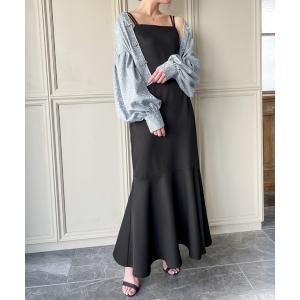 ワンピース ダブルストラップマーメイドキャミワンピース