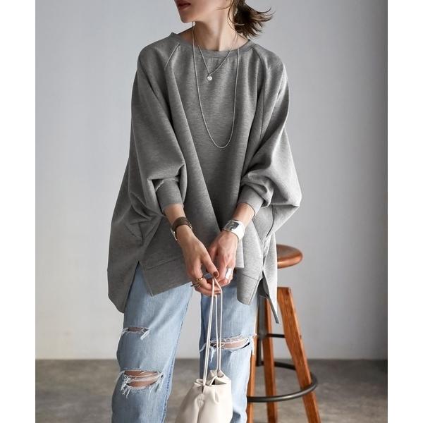 トレーナー スウェット ストレッチドルマンスウェット レディース