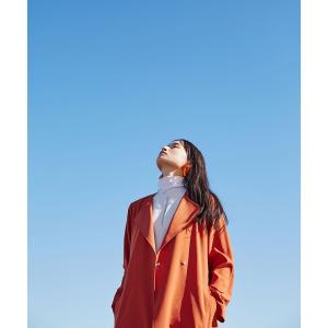折り返しラペルノーカラーコート
