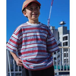 tシャツ Tシャツ マルチボーダー半袖Tシャツ