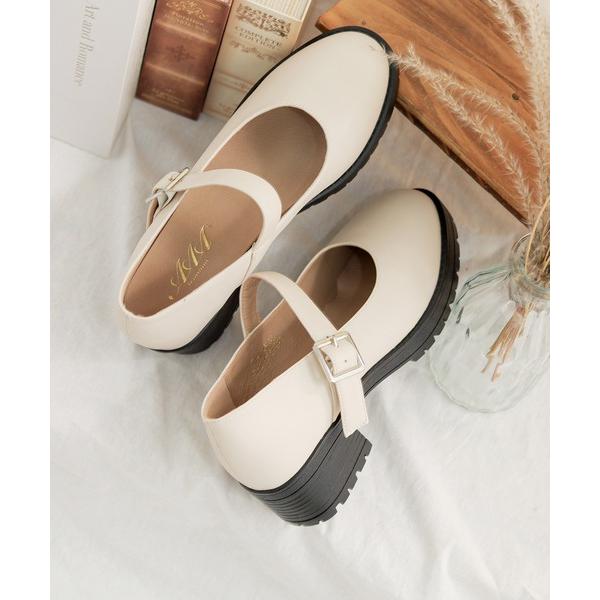 フォーマルシューズ 軽量厚底 メリージェーンシューズ レディース メンズ