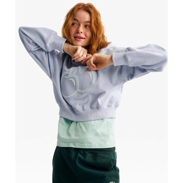トレーナー スウェット KIRSH BIG CHERRY CROP SWEATSHIRT/キルシービ...