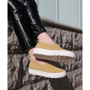 スリッポン 「サステナブルシリーズ」ニット生地 スリッポン レディース