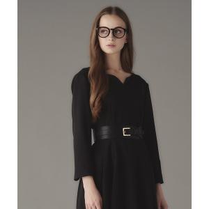 ベルト EWレザーワイドベルト レディース