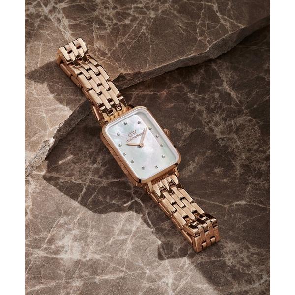 腕時計 Quadro Lumine 5-Link Melrose MOP レディース