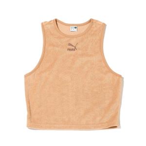 タンクトップ PUMA CLASSICS TOWELING CROP TOP/プーマ クラシックス パイル クロップ トップの商品画像