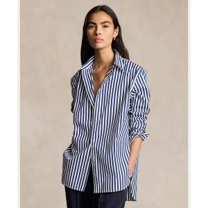 LAUREN RALPH ブラウス シャツ リラックスド フィット ストライプド
