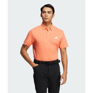 ポロシャツ メンズ アディダスロゴモノグラムプリント 半袖ボタンダウンシャツ「adidas Golf/アディダスゴルフ」｜zozo
