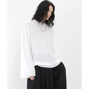 tシャツ Tシャツ メンズ ルーズシアーTシャツ ビッグシルエット長袖Tシャツ｜zozo