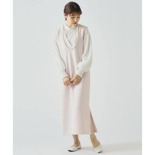 ワンピース Vネックスウェットワンピース