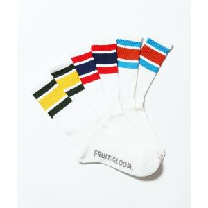 靴下 FRUIT OF THE LOOM/フルーツオブザルーム C FTL アメリブライン 靴下 3色セット 2026新作　再入荷 メンズ レディース
