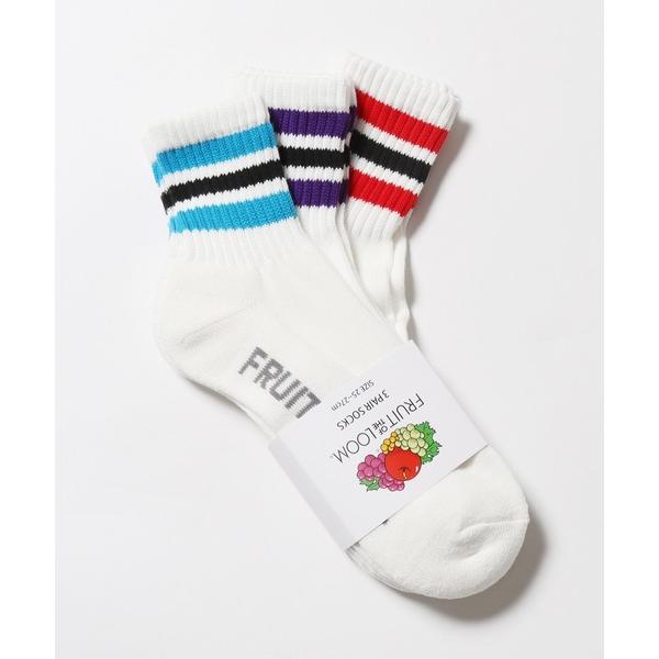 靴下 FRUIT OF THE LOOM/フルーツオブザルーム Q FTL アメリブラインショートソ...