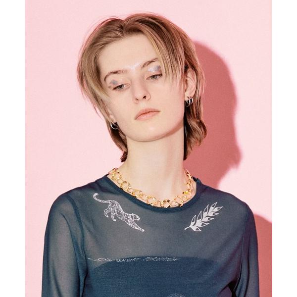 ネックレス Square Twist Short Necklace/スクエアツイストショートネックレ...