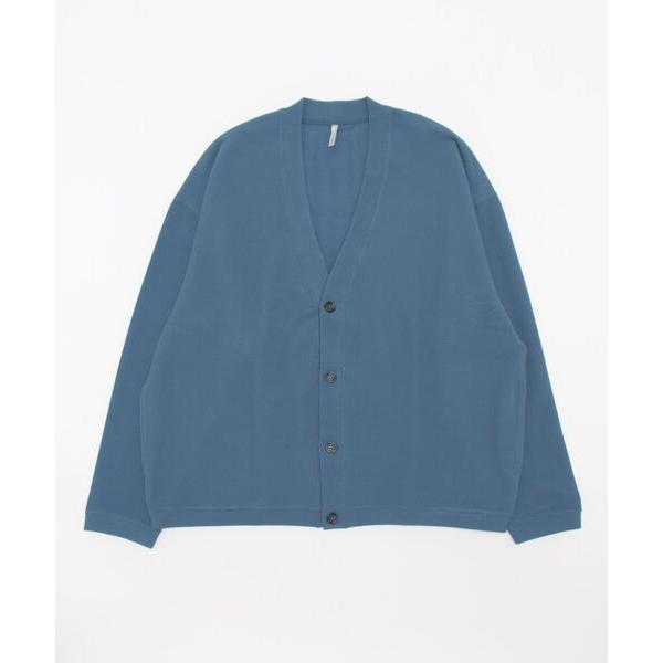 カーディガン ふくれジャガード ポケ付Vカーデ L/S ドライタッチ メンズ レディース