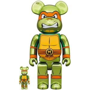 フィギュア BE@RBRICK MICHELANGELO CHROME Ver. 100％ ＆ 400％