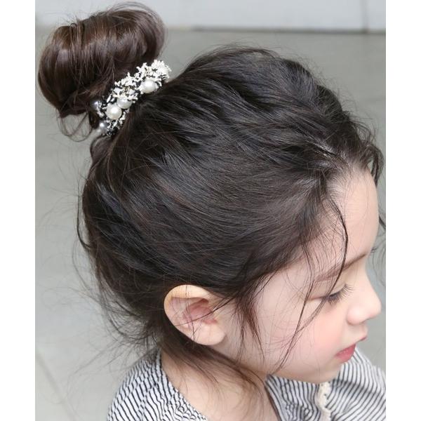 ヘアゴム ルーム  ツイード シュシュ