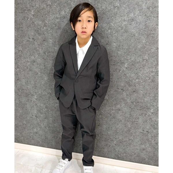 フォーマル 発表会 卒園式 入学式 ストレッチ　フォーマルスーツ　2点セット キッズ 子供服 男の子...