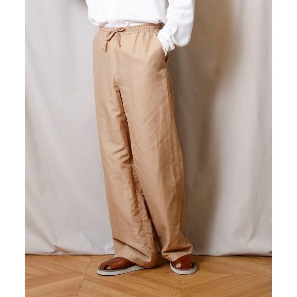 ワイドパンツ スラックス 「FACTOTUM」リネンリラックスイージーパンツ メンズ レディース
