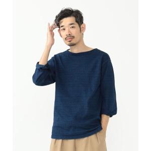 tシャツ Tシャツ メンズ REMI RELIEF × BEAMS PLUS / 別注 Cotton Basque Shirt 3/4 Sleeve｜zozo