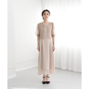 ドレス レースボレロ付き2WAYドレス
