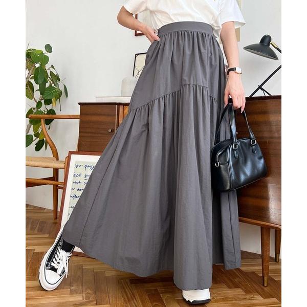 スカート ギャザーデザインスカート