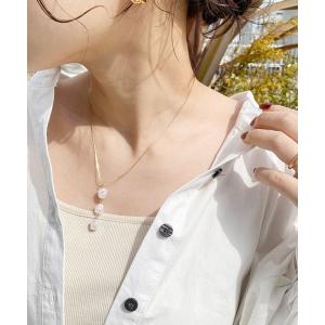 ネックレス 3連パールネックレス