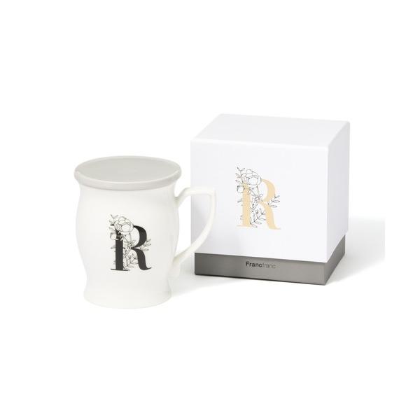 タンブラー イニシャルマグ フラワー R