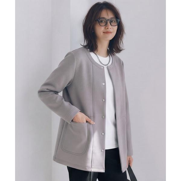 ジャケット ノーカラージャケット 「Made in JAPAN」ダンボールスナップボタンジャケット ...