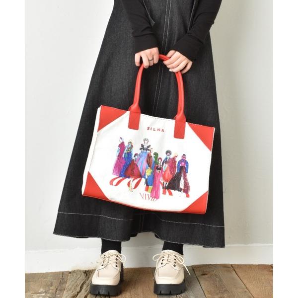 トートバッグ DOKKA vivid / デュッカ ヴィヴィッド コラボ Illustration ...