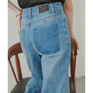 パンツ デニム ジーンズ 【サイズ展開あり/新色追加】ハイウエストストレートデニム