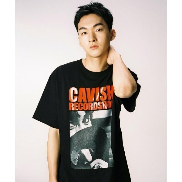 tシャツ A&apos;GEM/9 × .kom「CAVISH/カビシ」RECORD SHOP SS ティーシ...