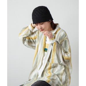 帽子 キャップ レディース Diamond Knit Bucket Hat / ダイヤモンド柄編みニットバケットハット